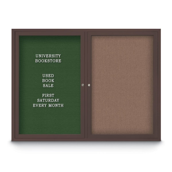 Corkboard, 24"x36", Deep Burgundy/Black